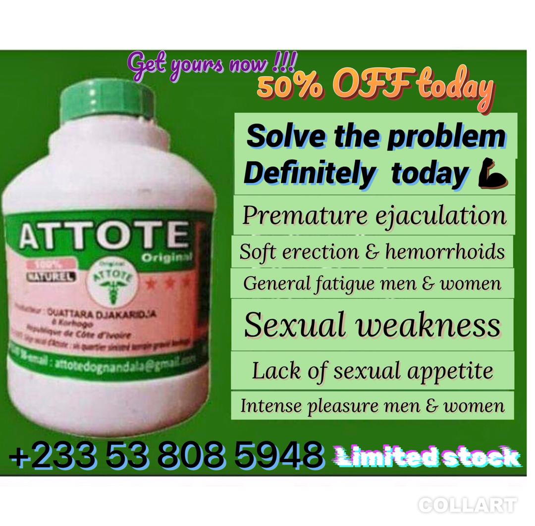 ATTOTE NUMBER ONE 100% NATURAL SOLUTION FOR THE COUPLE +233 53 808 5948